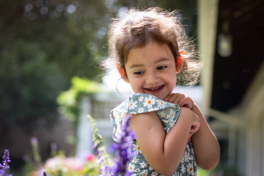 girl laughing